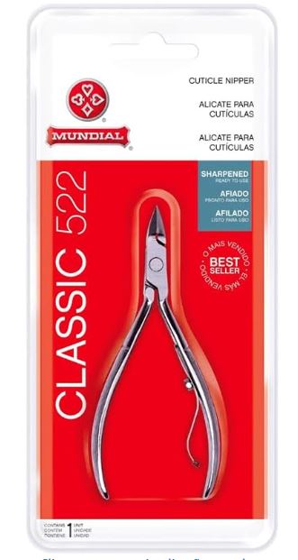 Alicate De Cuticula Profissional Classic 522 Mundial Afiado